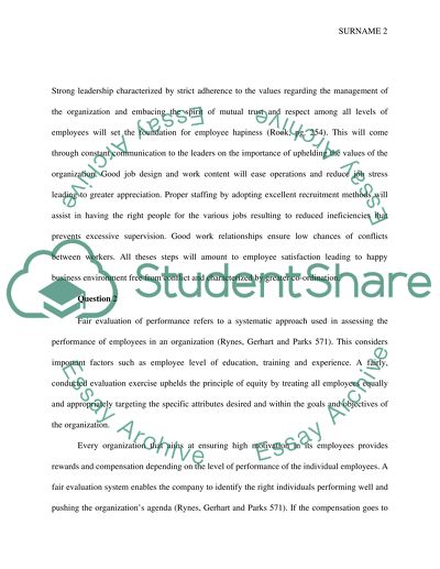 Organizational Behavior and Human Resource Management