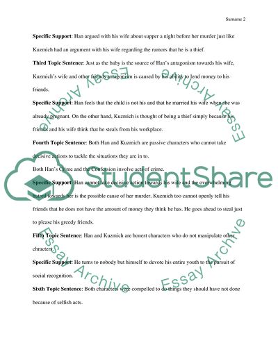 The Confession and Crime