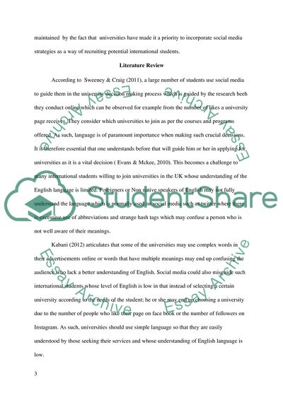 How Can Students English Level Affect Their Use of Social Media When Choosing Universities