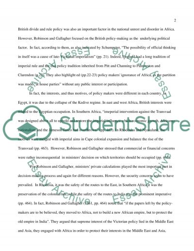 Scramble for africa essay
