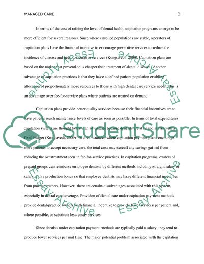 M7 Managed Care Discussion/Capitation Paper