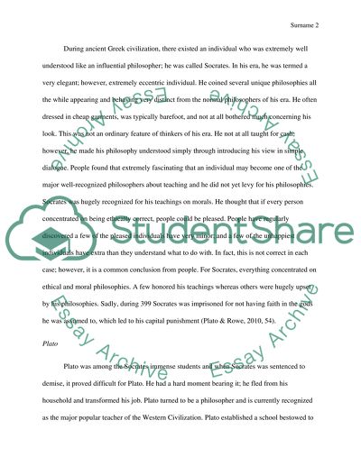 How phylosophers contribute to build western civilisation