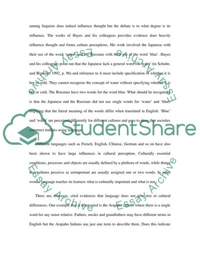 Weisbergers Theory on Language and World Perception