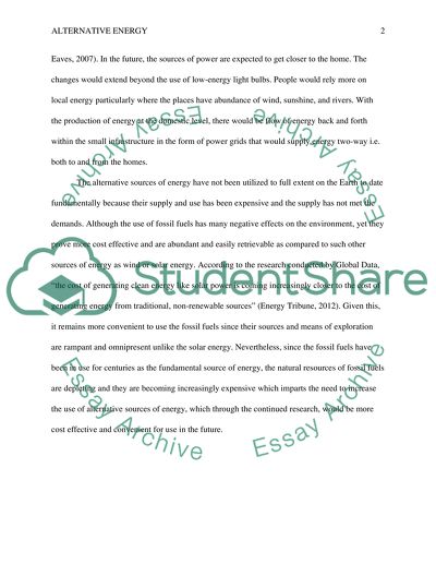 Energy Sources of the Future