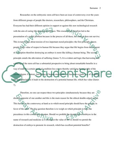 Against embryonic stem cells image