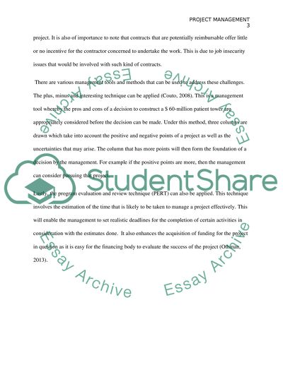 Project Management in Reducing Costs and Improving Quality in Health Care Services