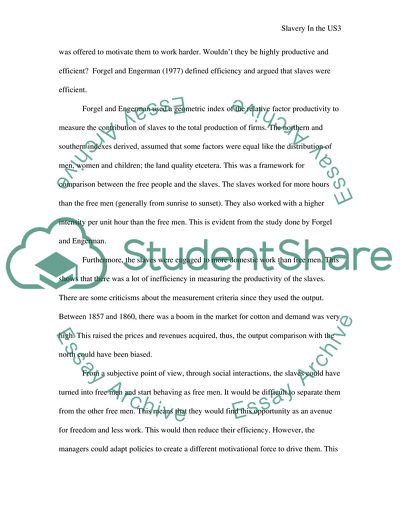 The Economic Reasons That Would Have Put an End to Slavery in the USA