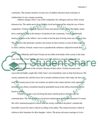 Issues of Gender and Adultery in Anna Karenina