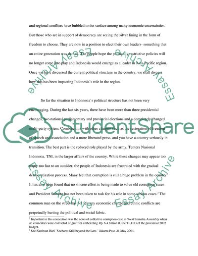 Indonesia And Role In Asia-Pacific