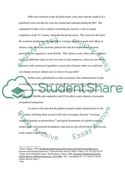 Economic Globalization and the Welfare State in Affluent Democracies