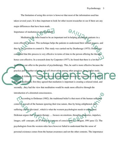 Psychotherapy: Spiritual or Psychological Matters