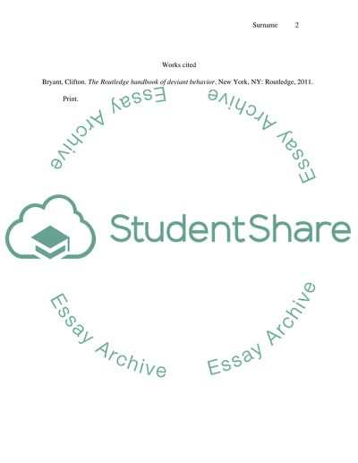 Criminological Theory and Sanctions