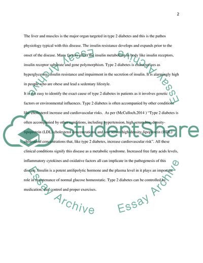 Pathophysiology of Type 2 Diabetes
