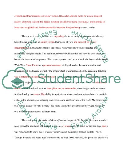 FInal Reflective Paper