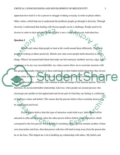 Critical Consciousness and Development of Reflexivity