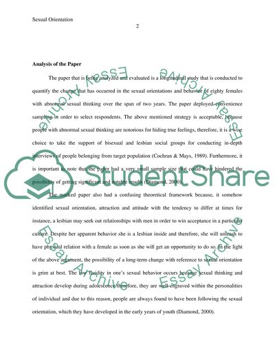 Critical Analysis of a Research Article