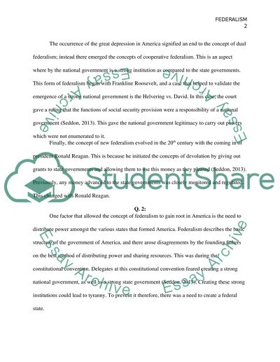 What Is Federalism Federal Evolution in United States