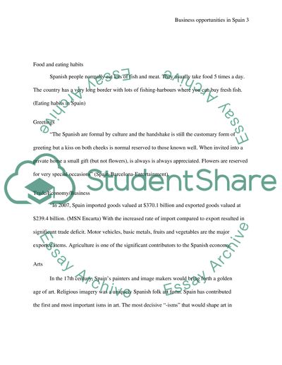 Business Opportunities in Spain