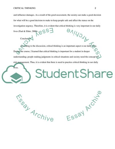 Critical Thinking Tools