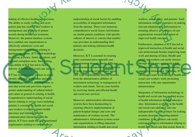 ICT in Health and Social Care