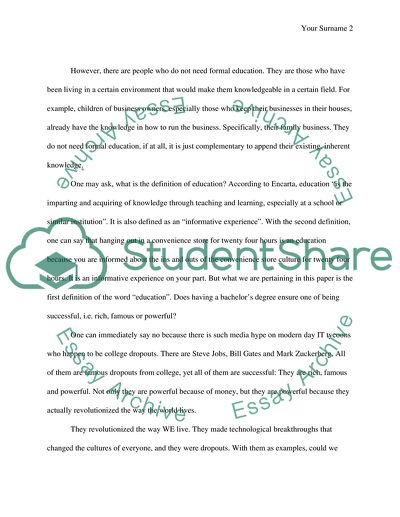 Success: Is Education Important
