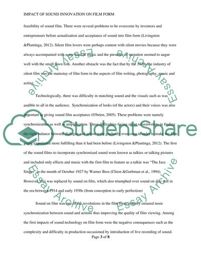 Technological Development in Film History