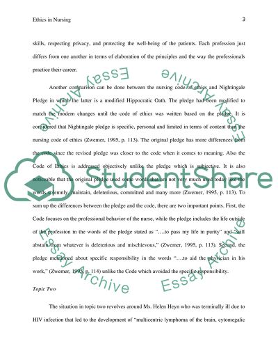 Ethics Question in Nursing