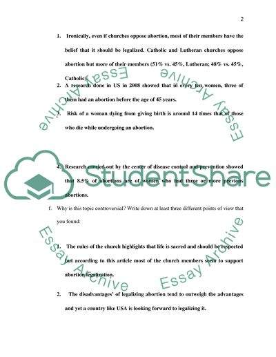 Controversy Analysis of the Articles about Abortion and Gay Rights