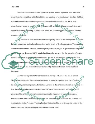 Autism as a Neurological Disorder