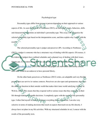 Personality Types Differ from Person to Person