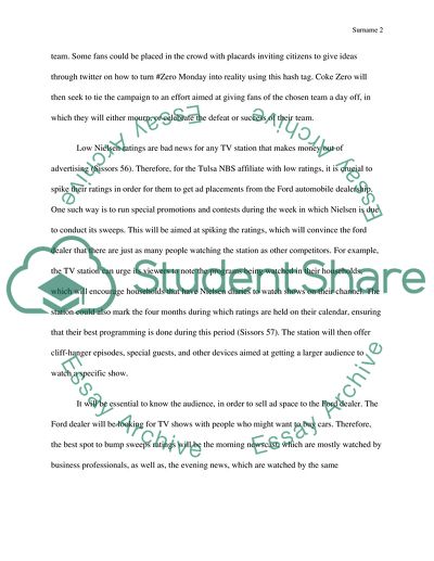 Superbowl ad strategy placement for Coke Zero