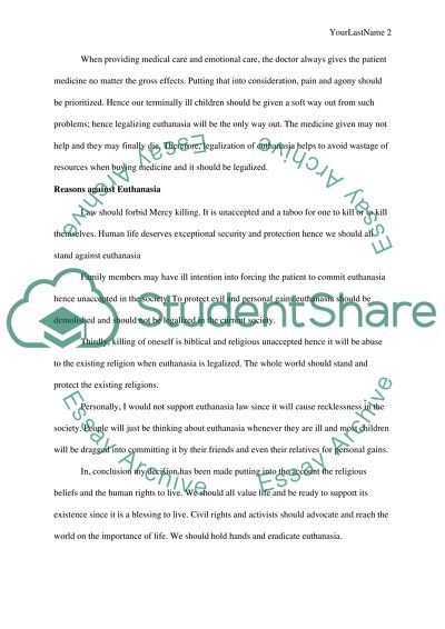 Euthanasia Legislation in Belgium