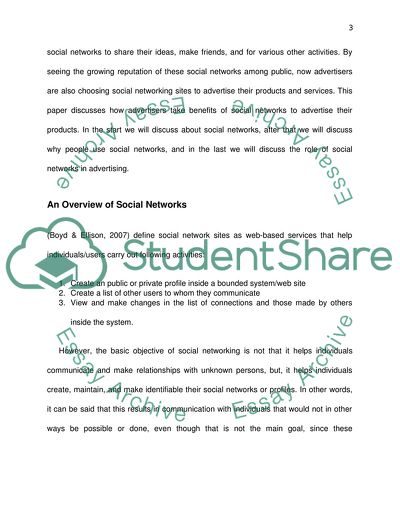 The Role of Social Networking Sites in Advertising