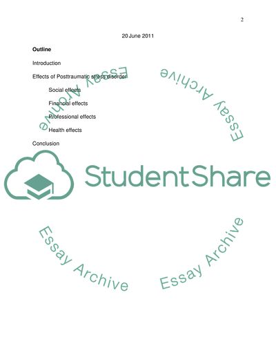 The Effects of Posttraumatic Stress Disorder on Returning Veterans