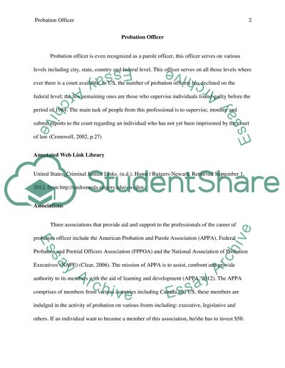 Probation Officer in the US