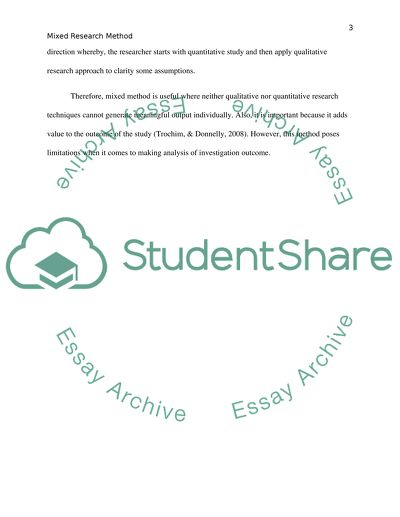 Mixed Methods - Mixed Methods Research