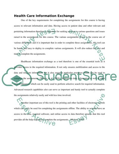 Health Care Information Systems and Technology