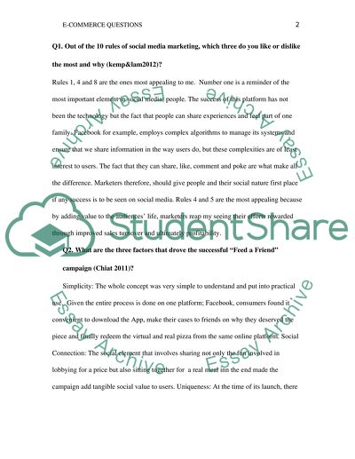 Questions in E-Commerce