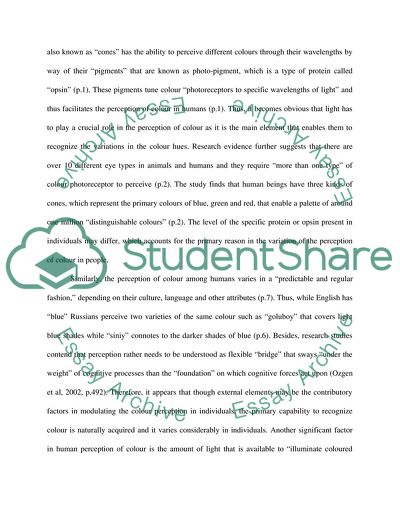 Colour, Light, and Perception in Relation to Interior Space