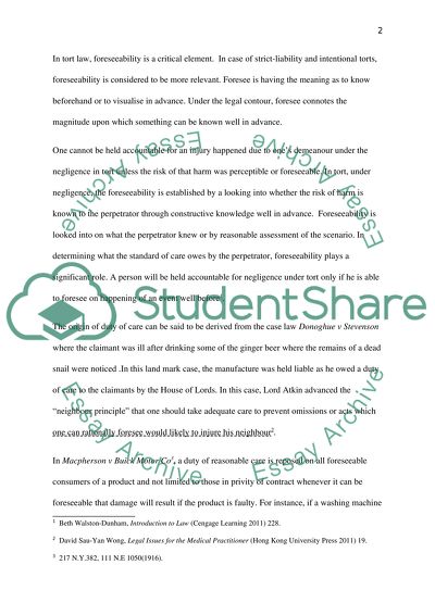 Modern Tort Law and Essentials of Tort