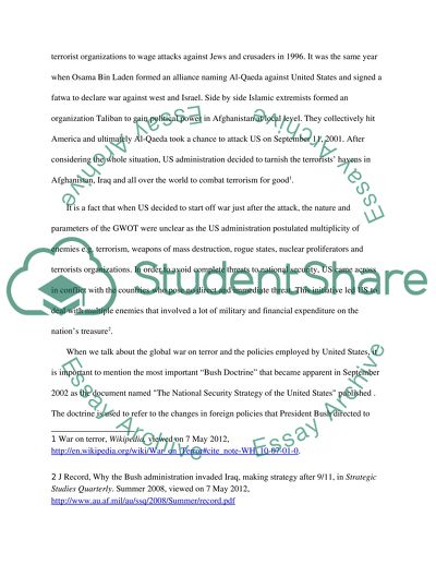 The international war on terror from 9/11 to the death of bin laden