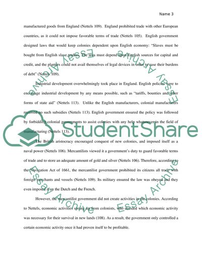 The Role of the Colonies in the British Mercantilist System