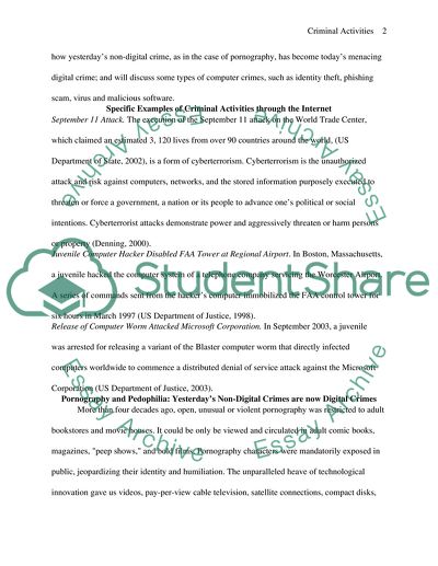 How the Internet has aided criminal activity