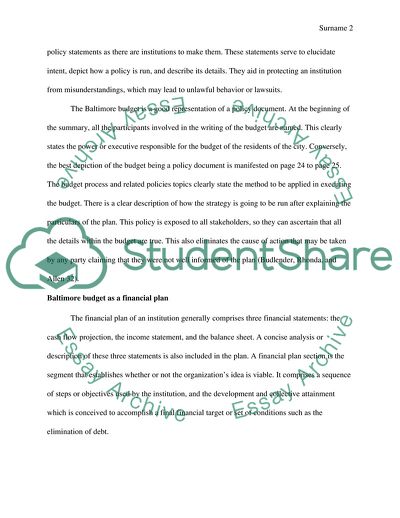 Budget Analysis Exercise 2012