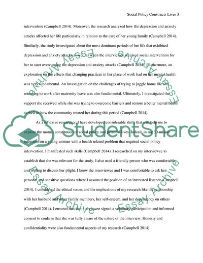 Social Policy Constructs Lives: Mutual Constitution