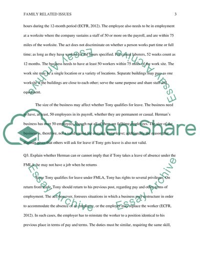 Family Related Issues