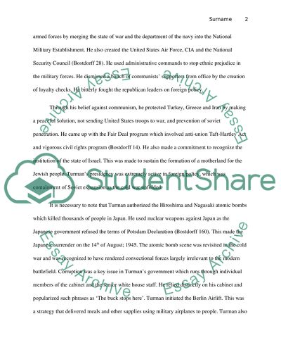 The Cold War Doctrines