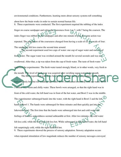 The Concept of Sensory Adaptation