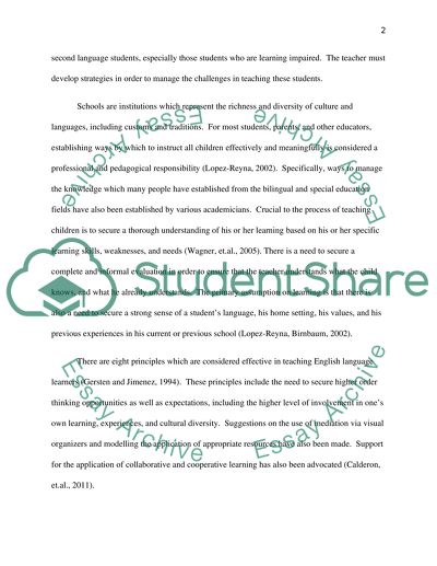 Strategy and Process of Teaching a Second Language to People with Disabilities