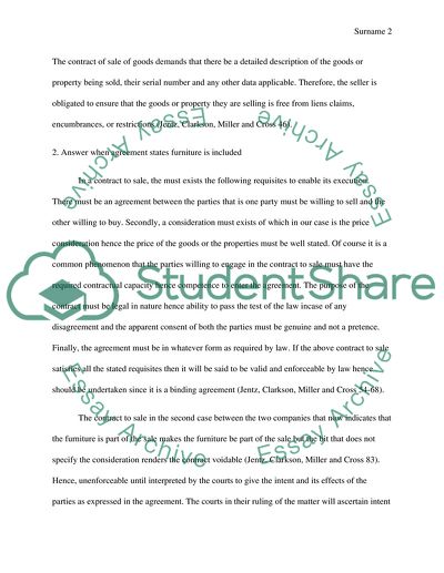 Contract of Sale Issues